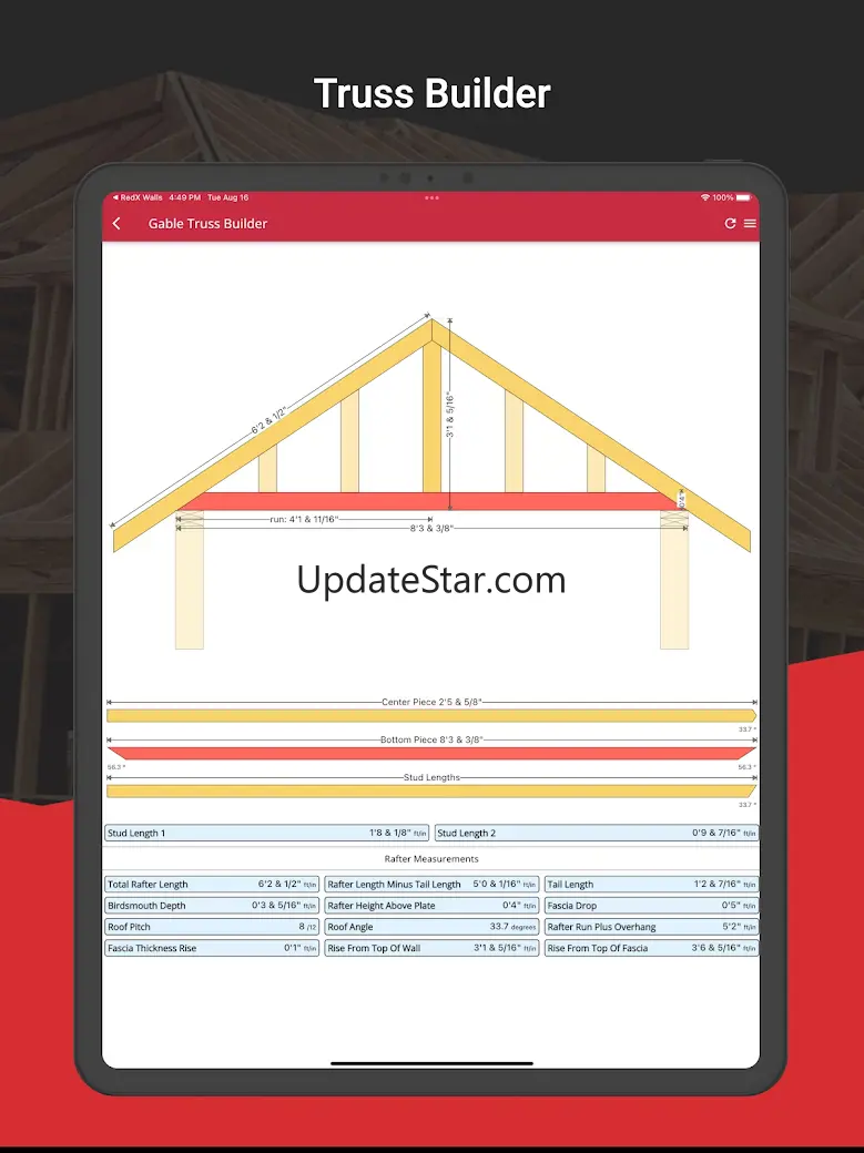 RedX Roof - Rafter Calculator 6.1.6