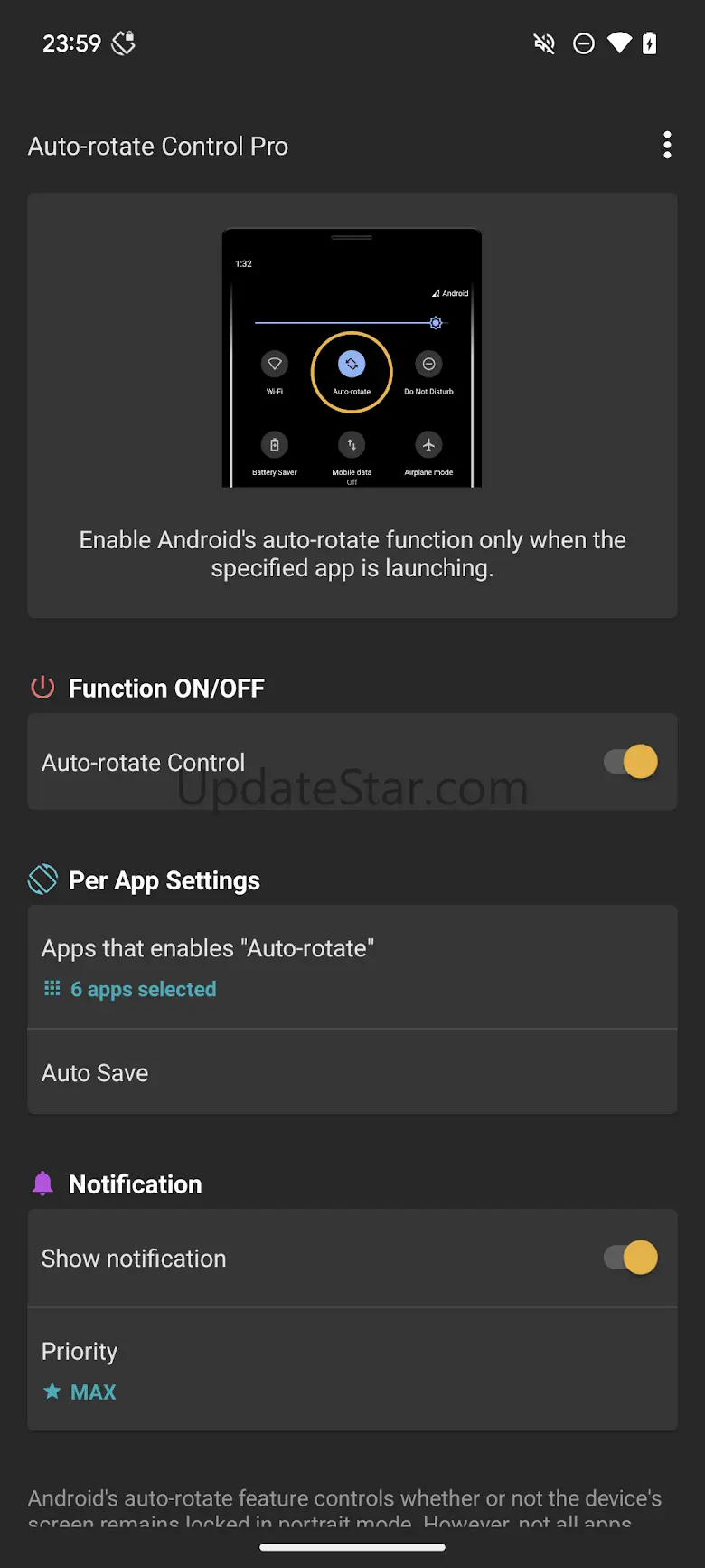 Auto-rotate Control Pro 1.3.8
