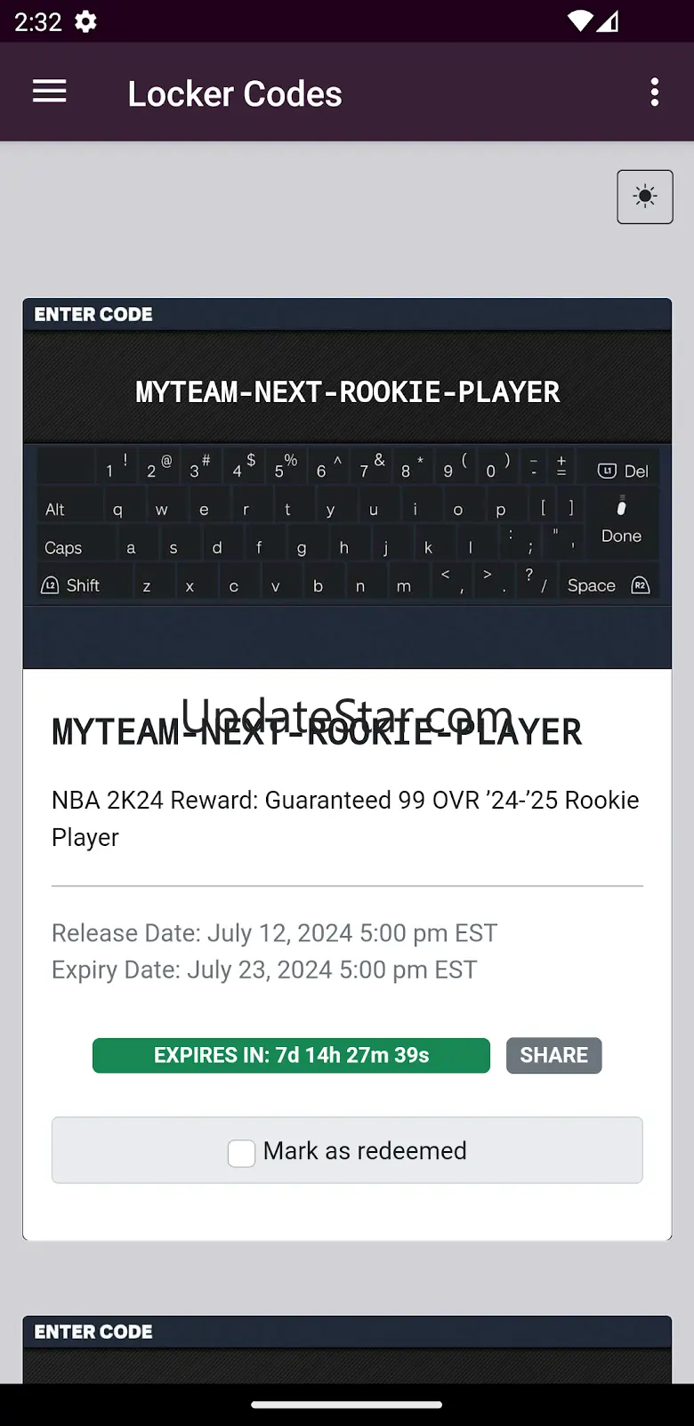 Locker Codes 2.8