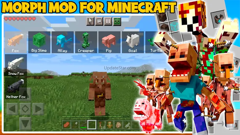 Morphing Mod for Minecraft 1.0.6