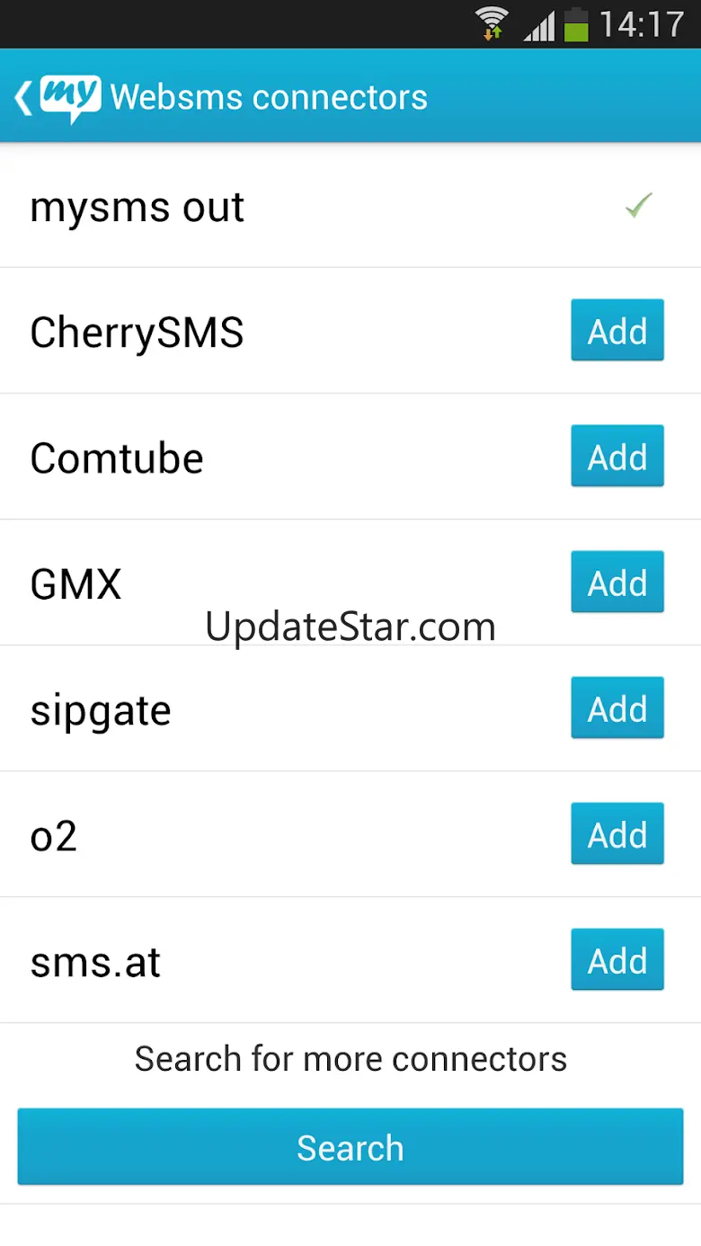 Websms - mysms out Connector 1.0.3