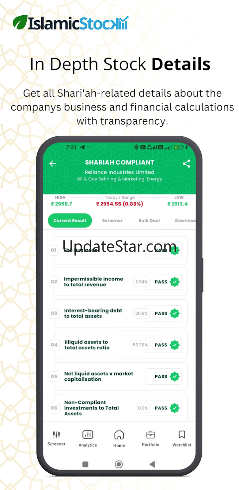 IslamicStock - Screener India 6.0.2412-1651