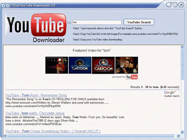 1-Click YouTube Downloader 3.2