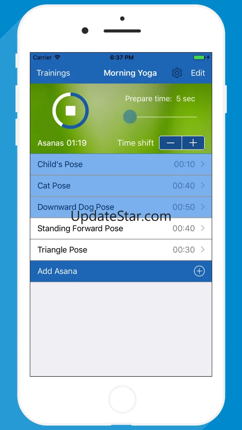 Yoga Timer for interval yoga trainings 2.4