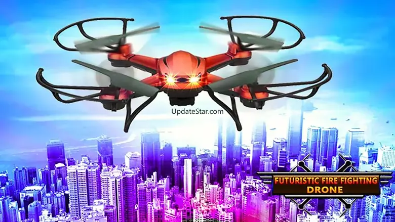 Futuristic Fire Fighting Drone 1.0
