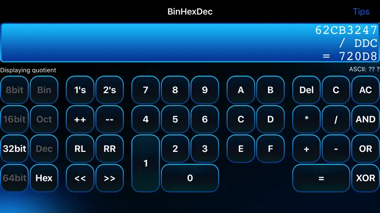 BinHexDec - Programmers Calculator 1.0