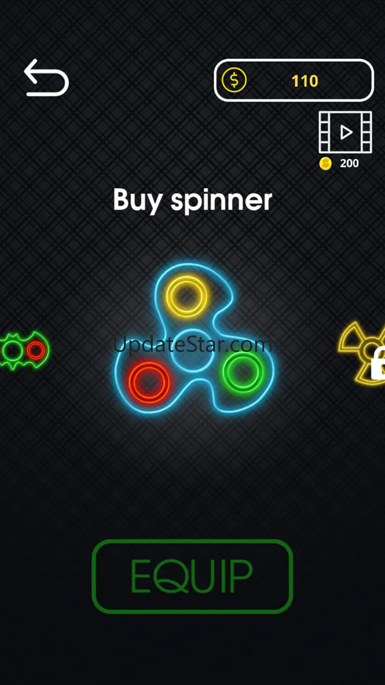 Fidget spinner neon glow 1.1