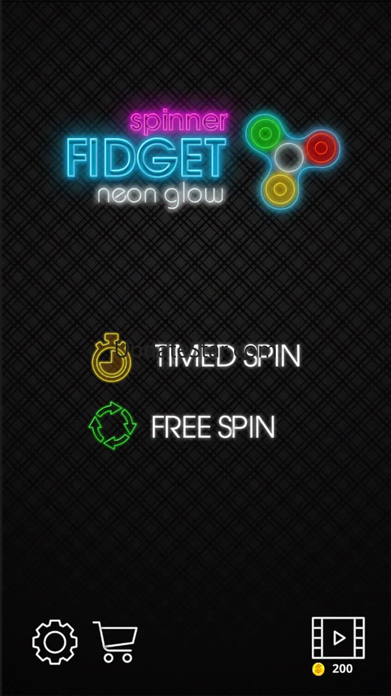Fidget spinner neon glow 1.1