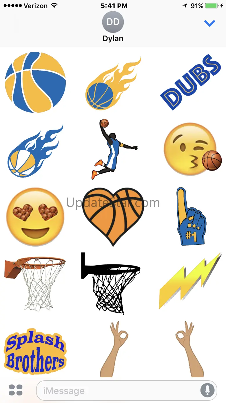 Warriors Basketball Stickers 1.0