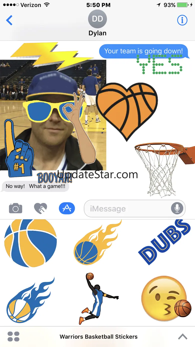 Warriors Basketball Stickers 1.0