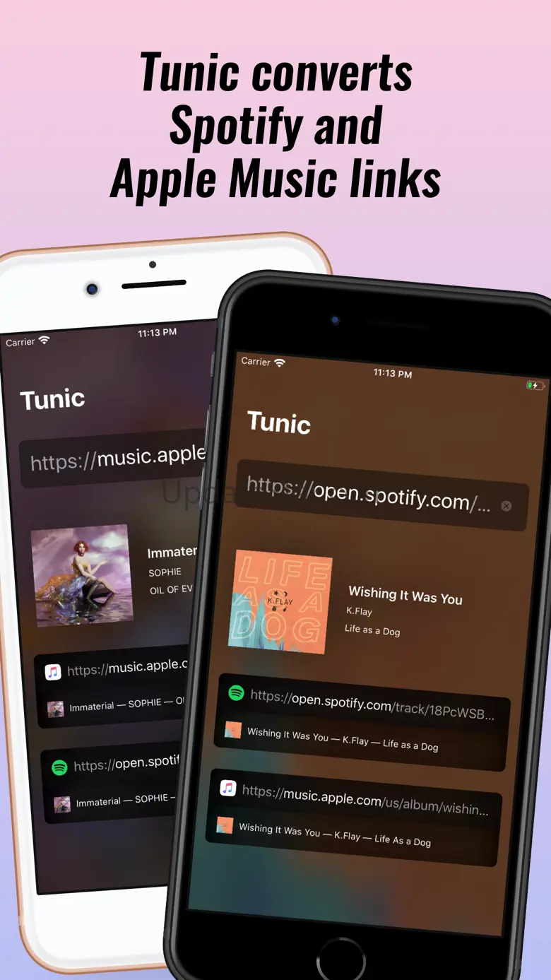 Tunic: Convert music links 1.4