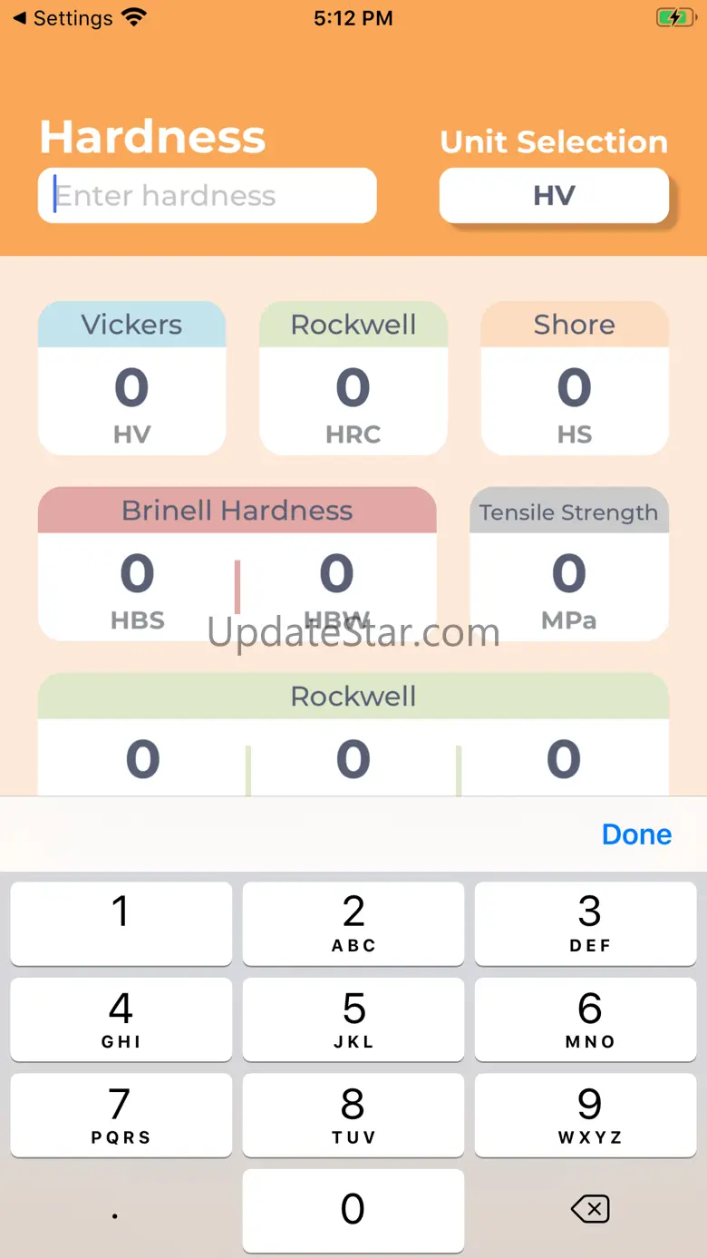 Hardness Unit Converter 2.4.0