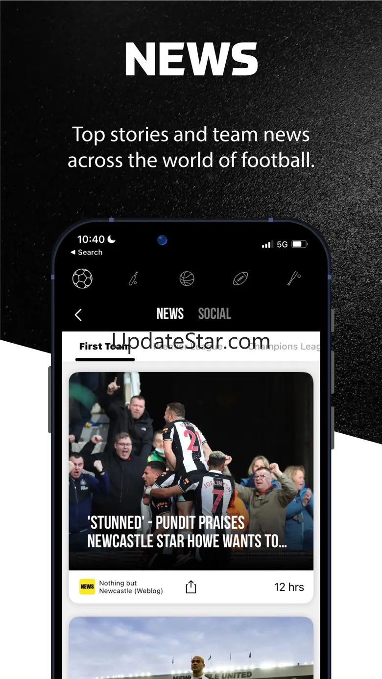Toon Army - Live Scores & News 10.2