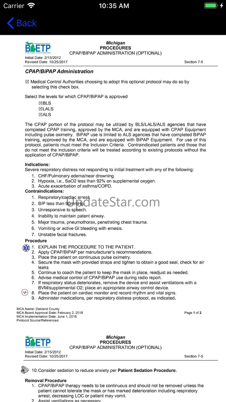 OCMCA Protocols 2.5