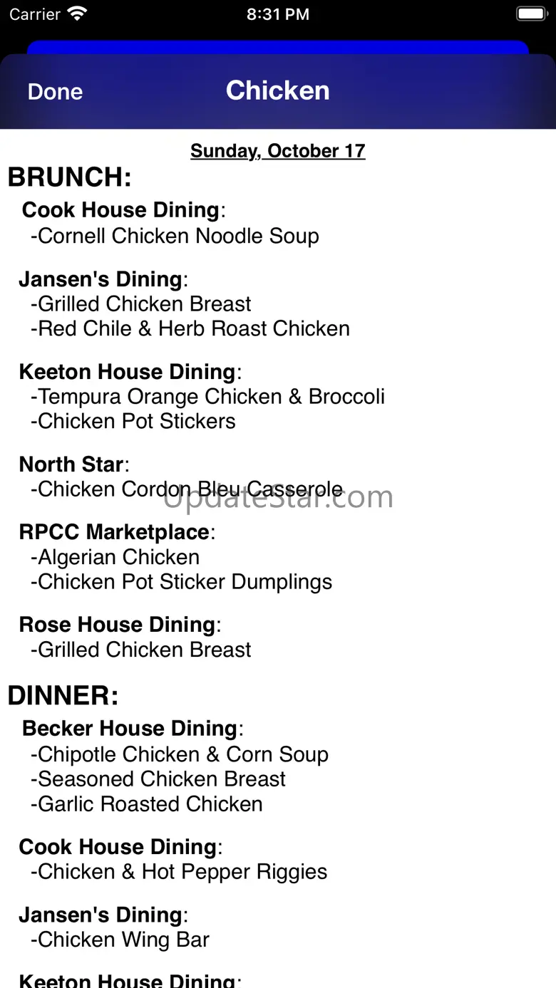 CU Eats 1.3.1