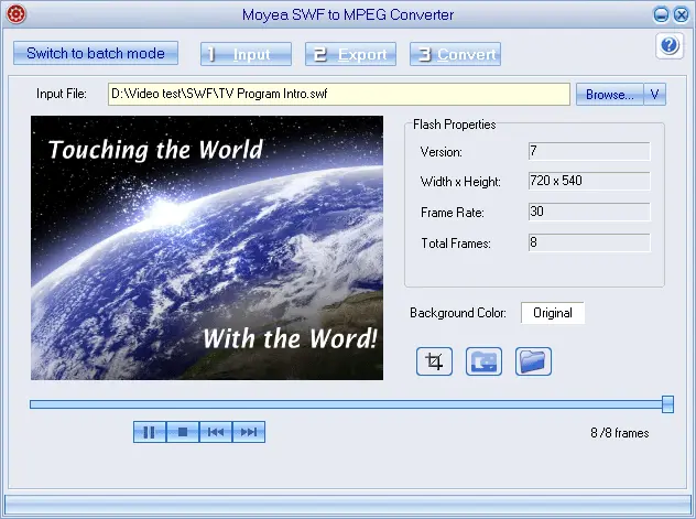 Moyea SWF to MPEG Converter 2.0