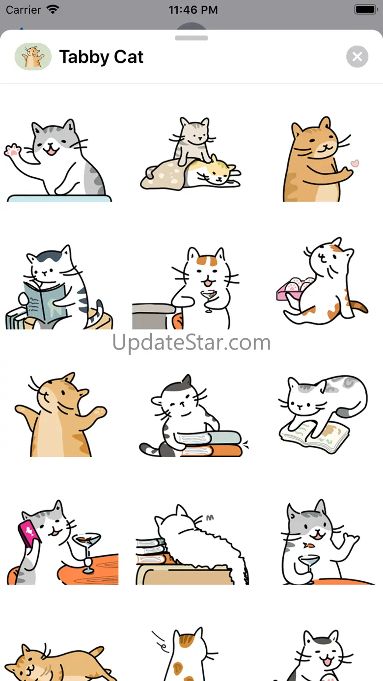 Tabby Cat Animated Stickers 1.0