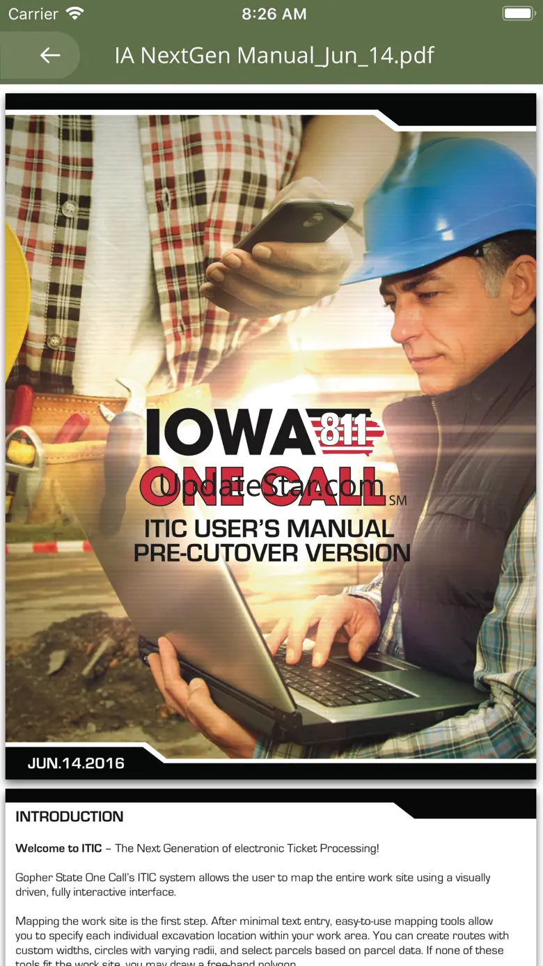 Iowa One Call 1.5.1