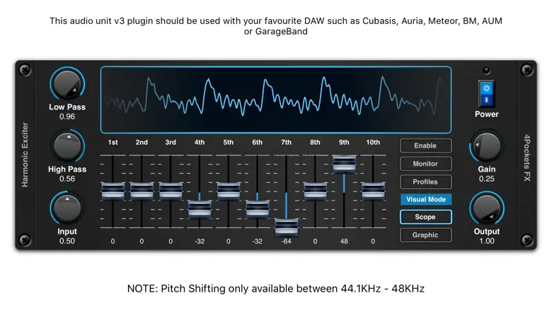 Harmonic Exciter AUv3 Plugin 1.02
