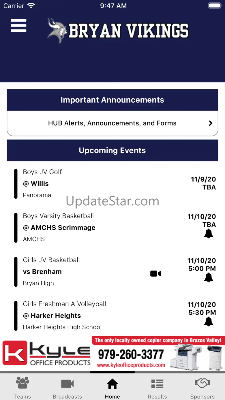 Bryan ISD Athletics 2.6.0