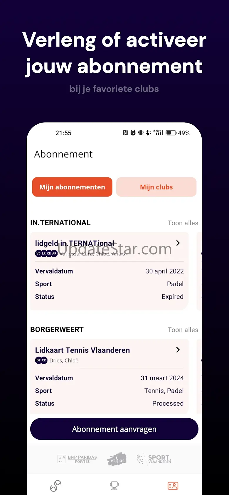 Tennis & Padel Vlaanderen 3.3.5-full