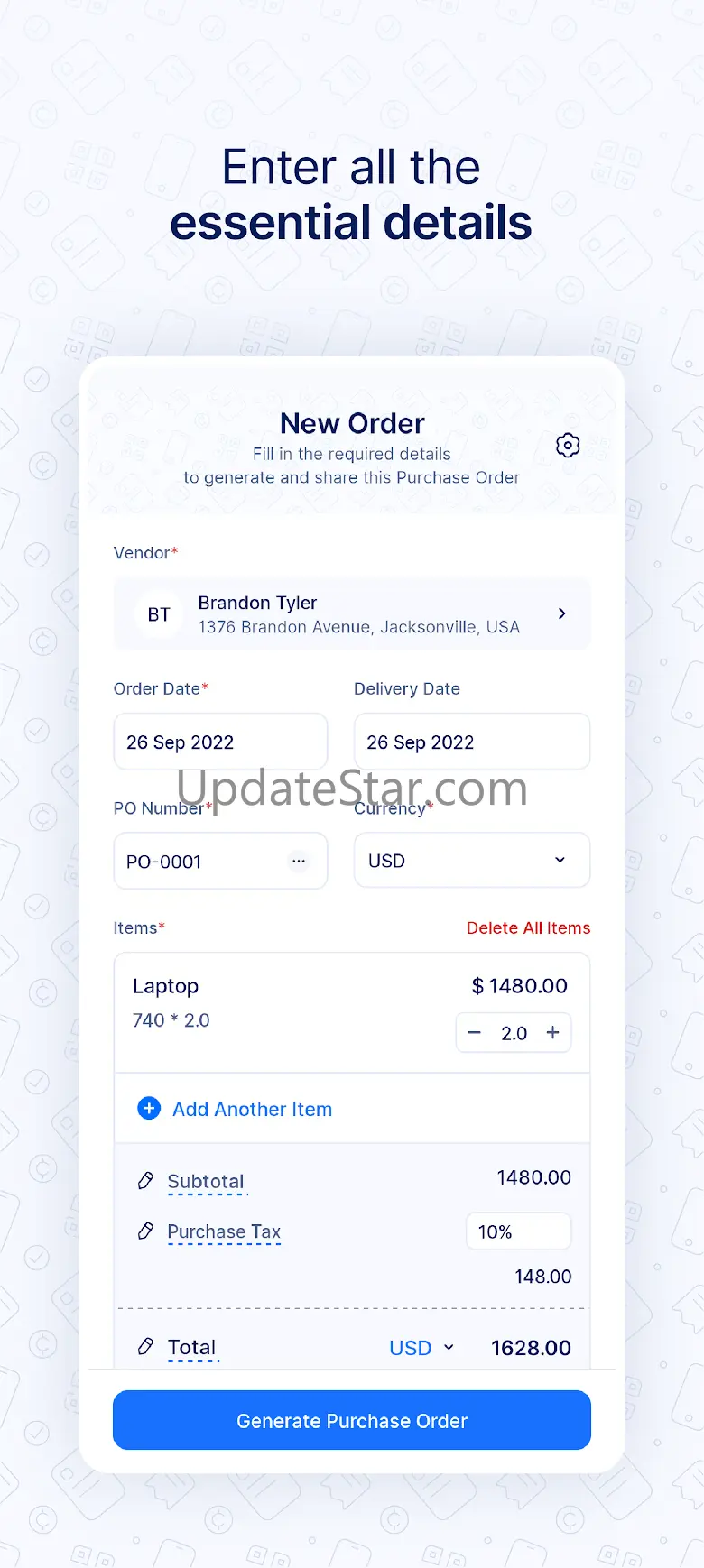 Purchase Order Generator -Zoho 4.4.1