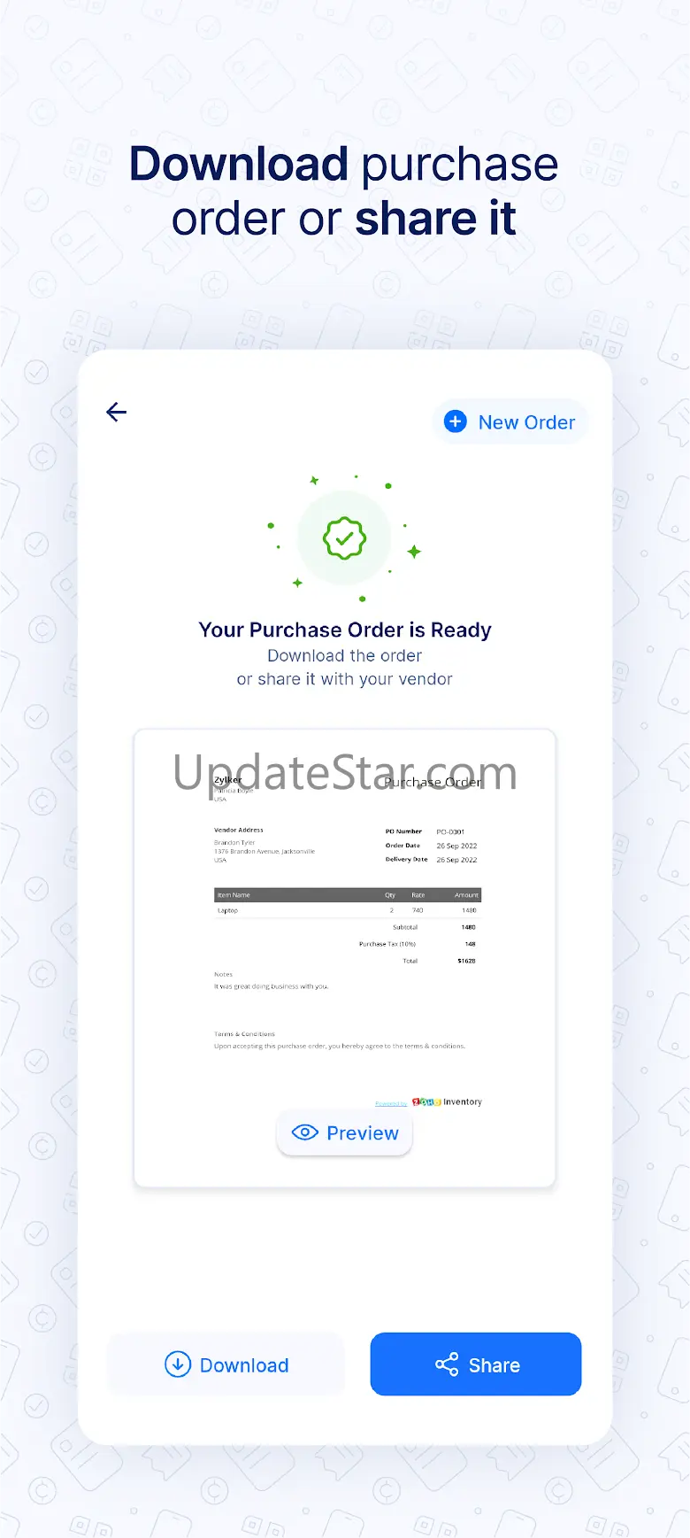 Purchase Order Generator -Zoho 4.4.1