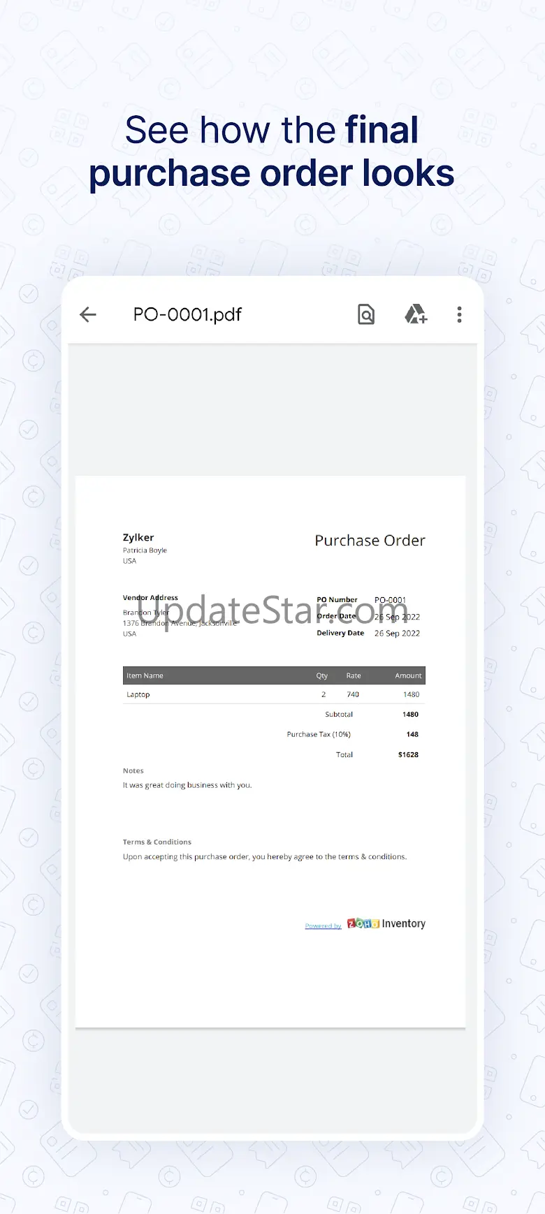 Purchase Order Generator -Zoho 4.4.1