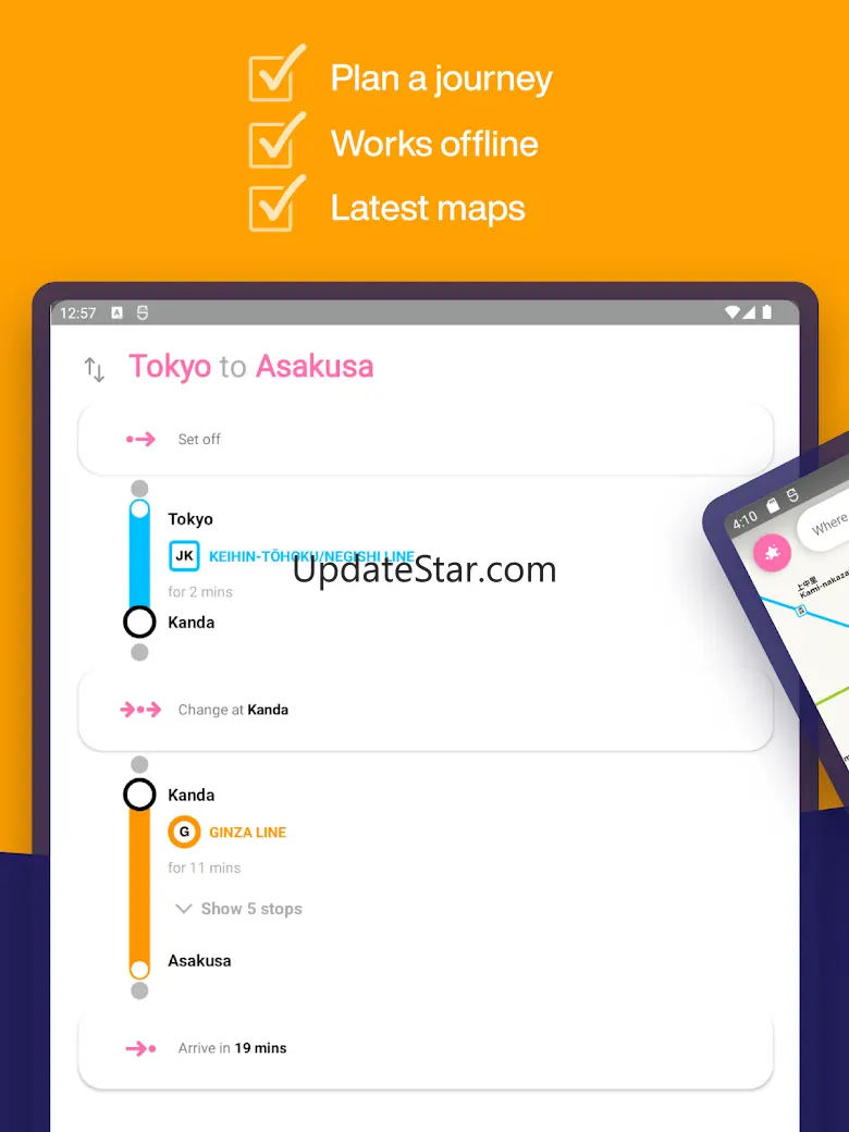 Tokyo Metro Subway Map & Route 4.1.0