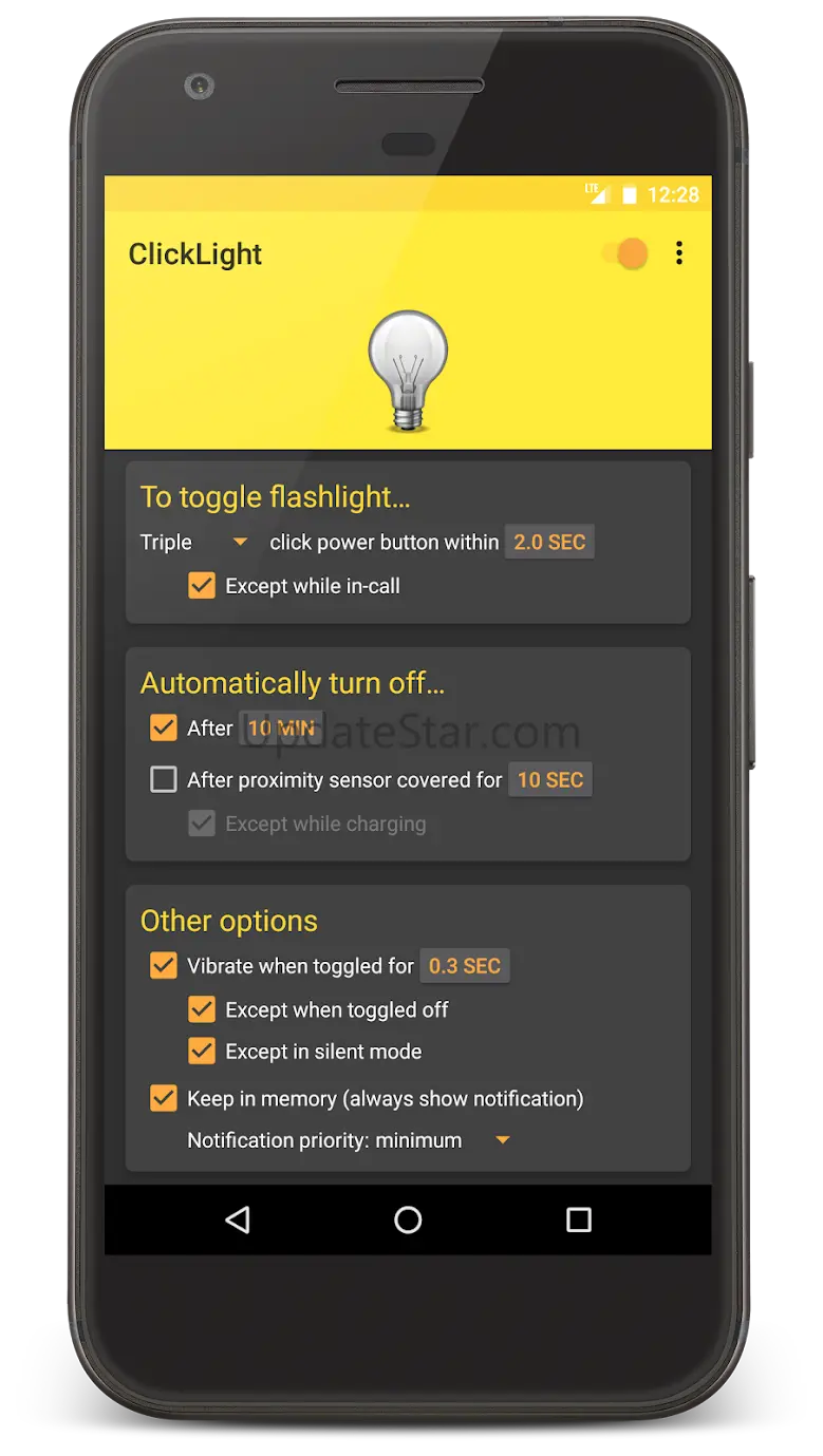 ClickLight: Power button flash 2.1.0