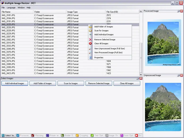 Multiple Image Resizer .NET 4.5.2.1