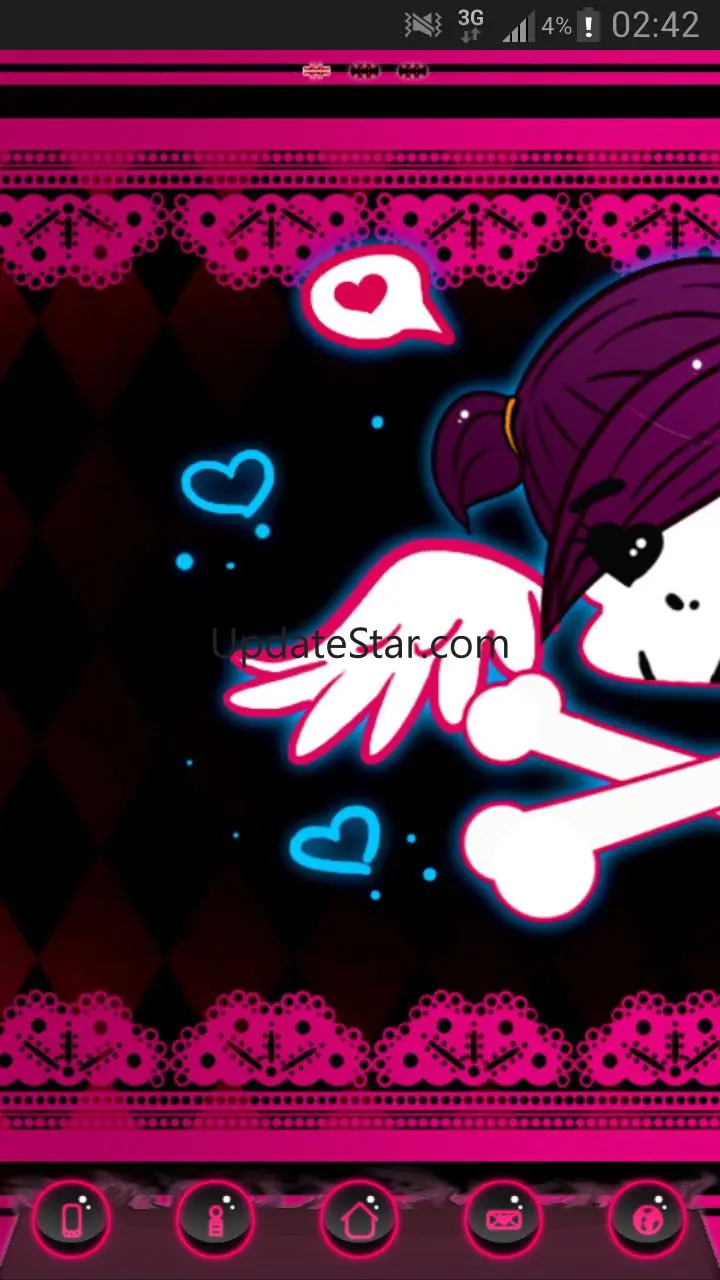 Emo Pink Style GO Launcher EX 3.9