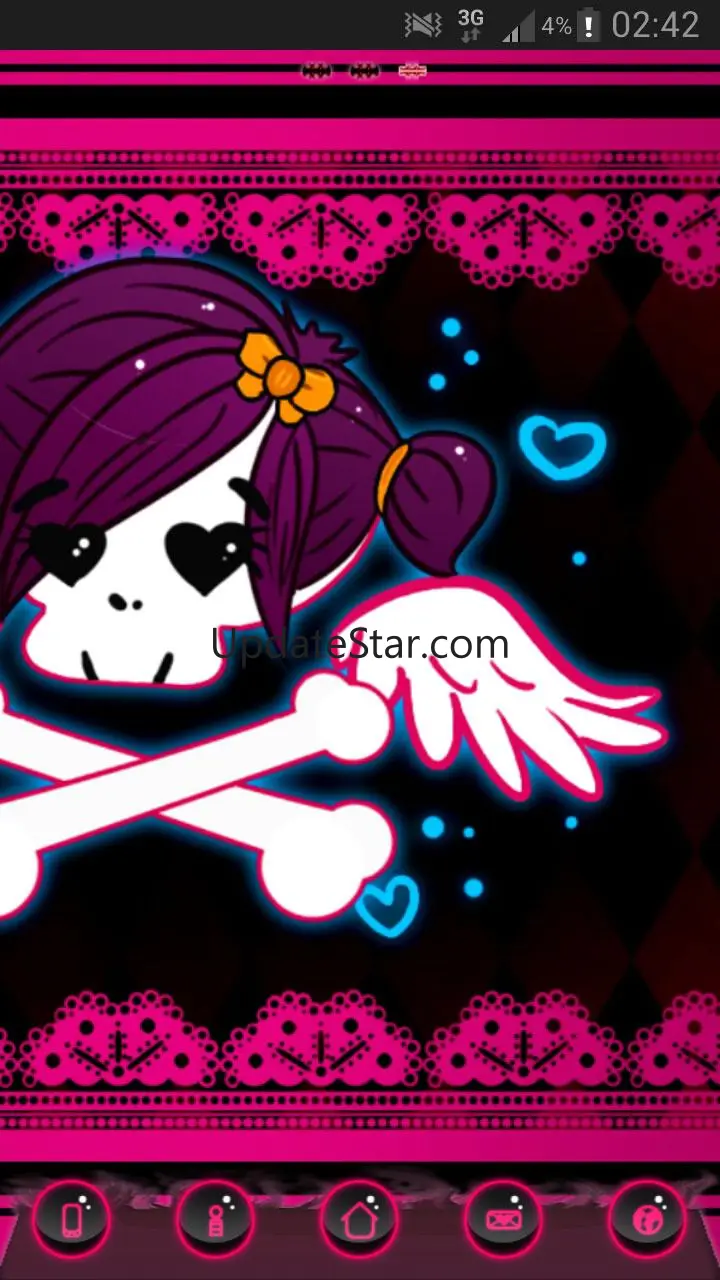 Emo Pink Style GO Launcher EX 3.9
