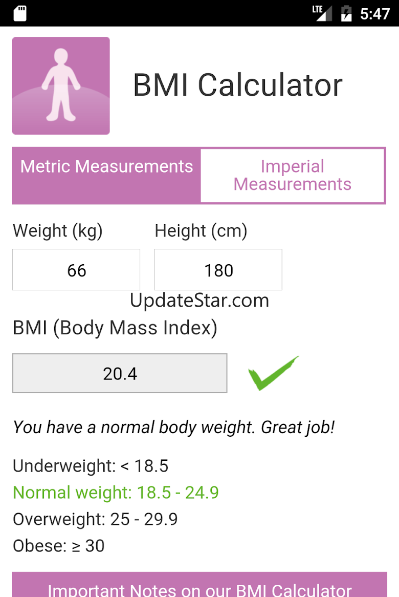 BMI Calculator by MES 1.0.7