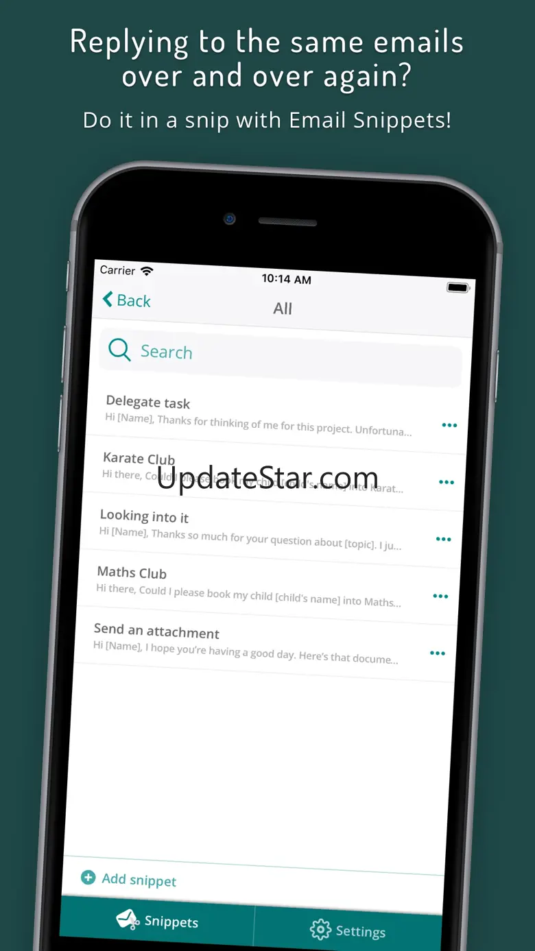 Email Snippets 1.0.1