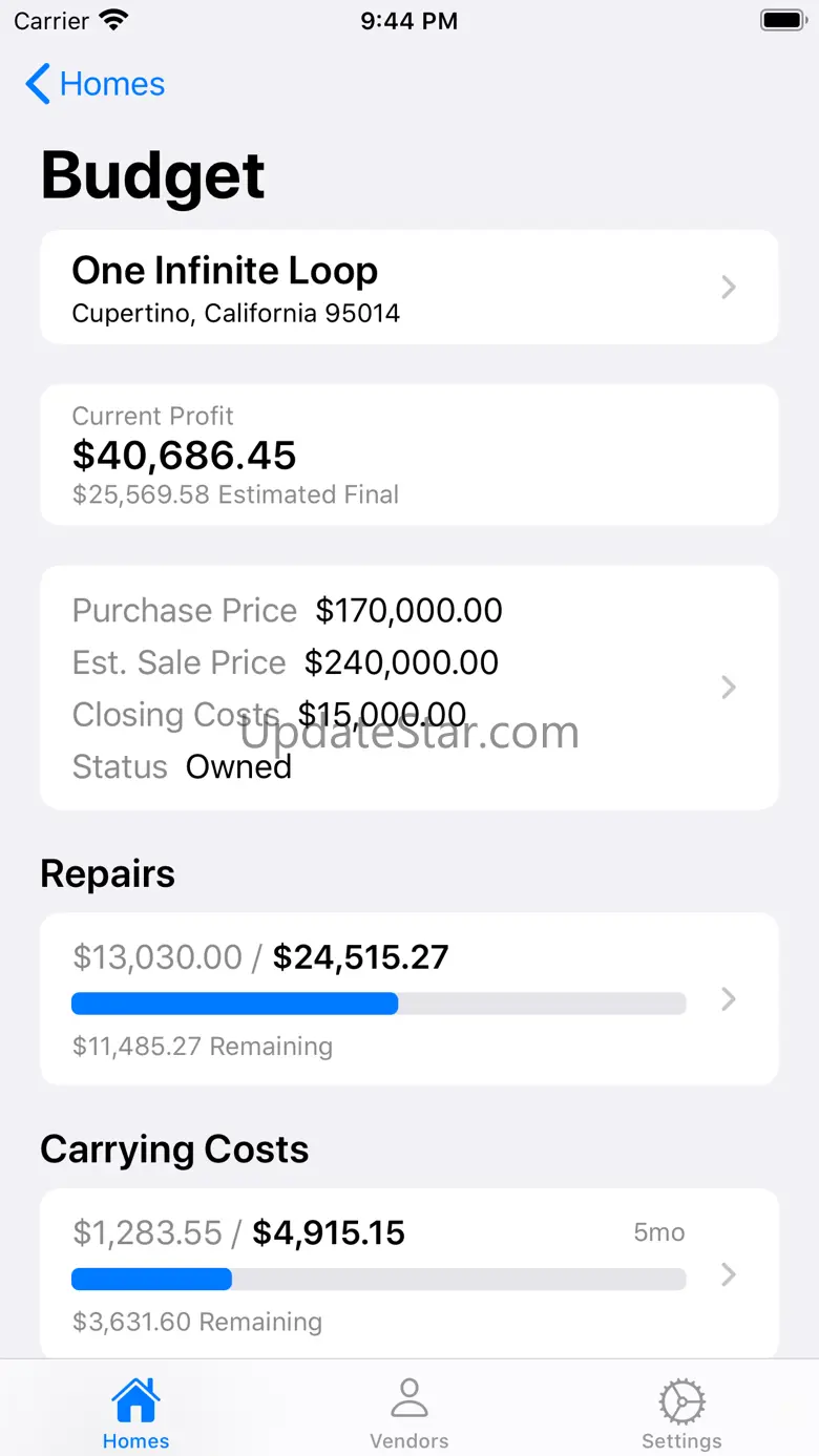 Renovation Assistant 1.2.0