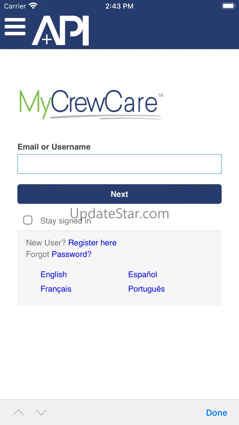 API MyCrewCare 4.3.1