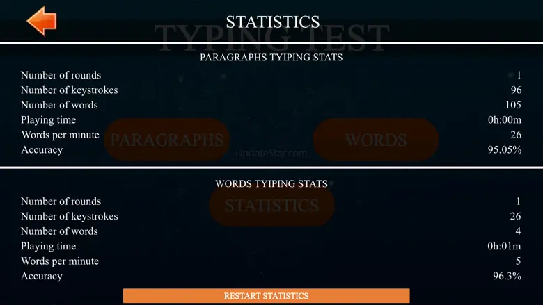 Typing Test - fast type (WPM) 1.0.3
