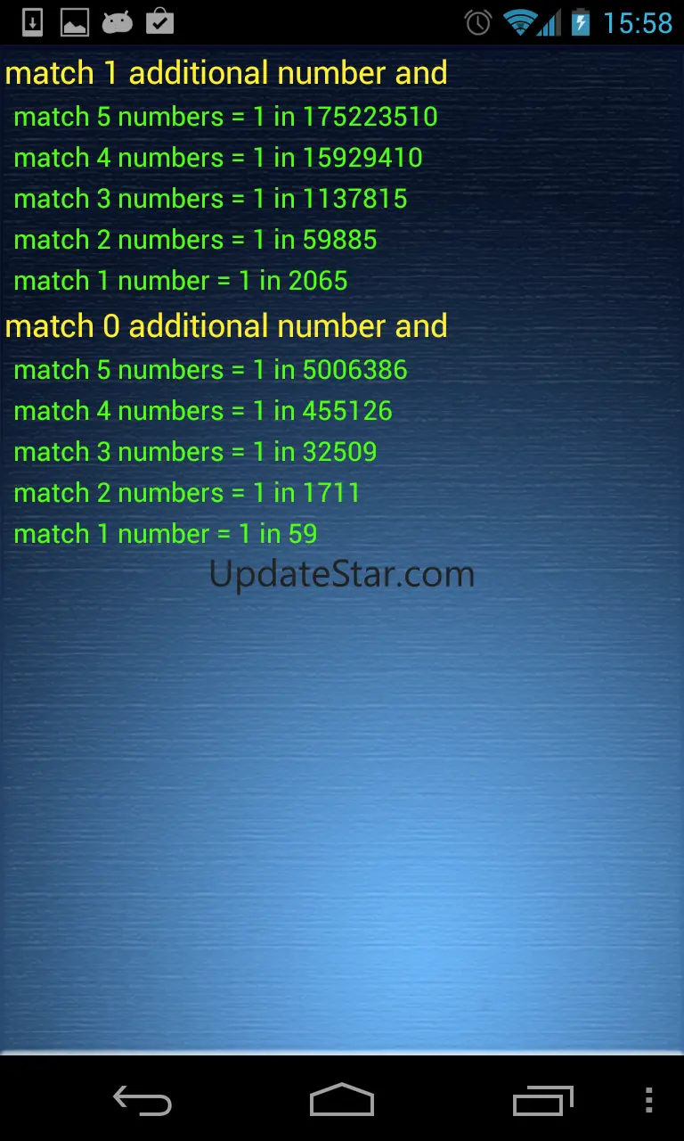 Your Lucky Lotto Numbers 2.0.0