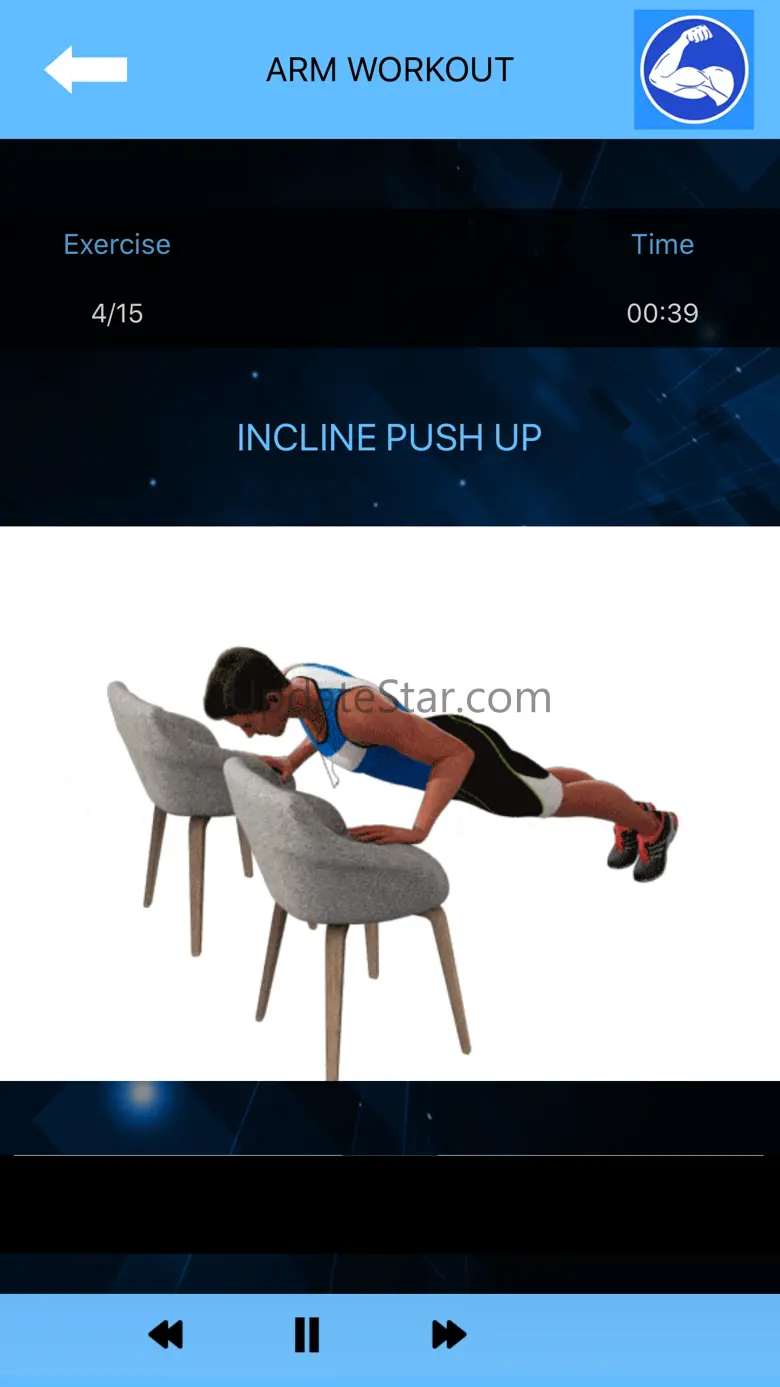 Arm Workout at Home with music 1.0.5