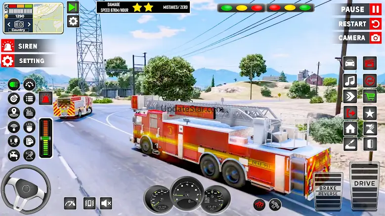 US Emergency Fire Truck Games