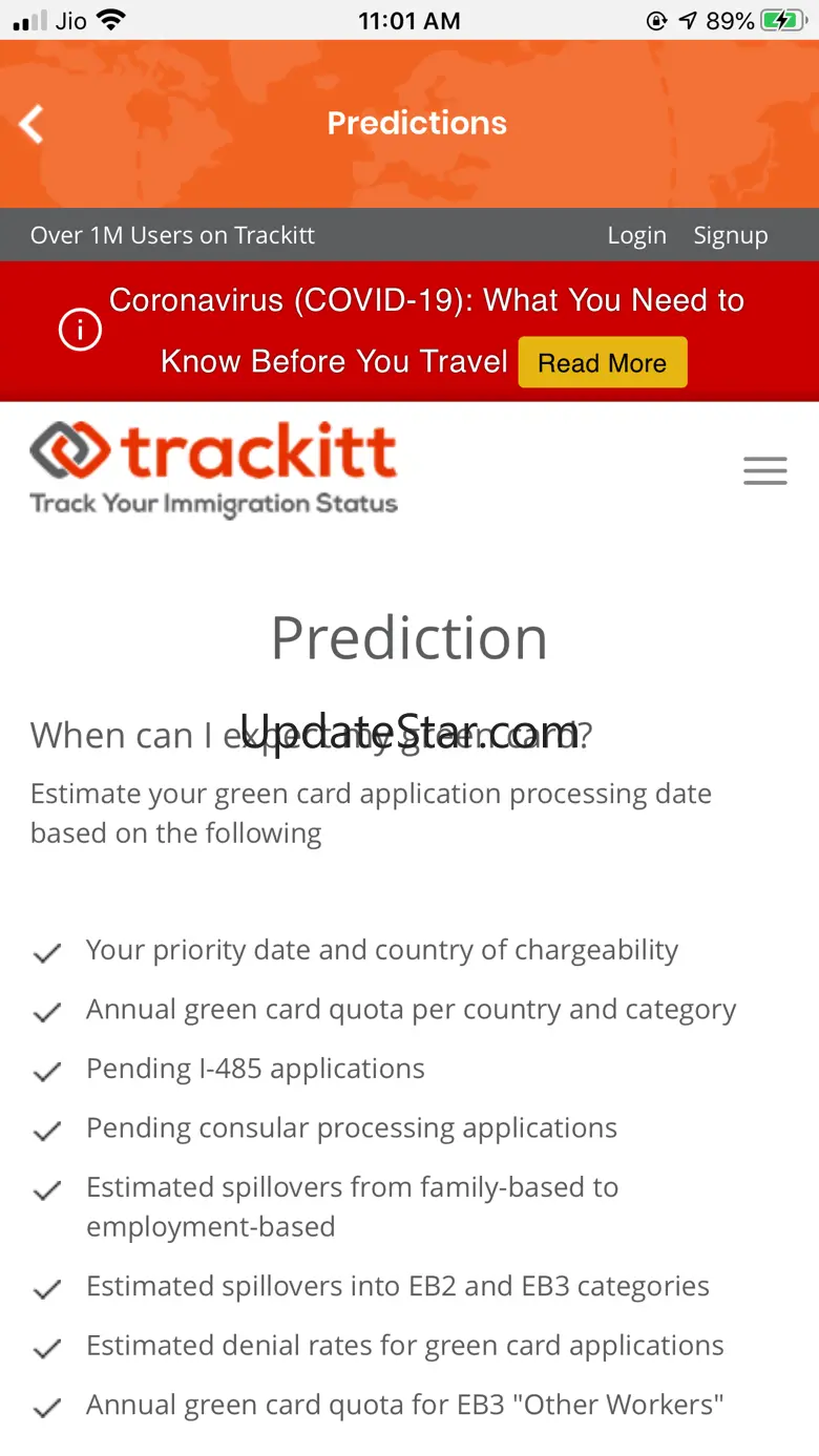 Trackitt: Immigration 1.0