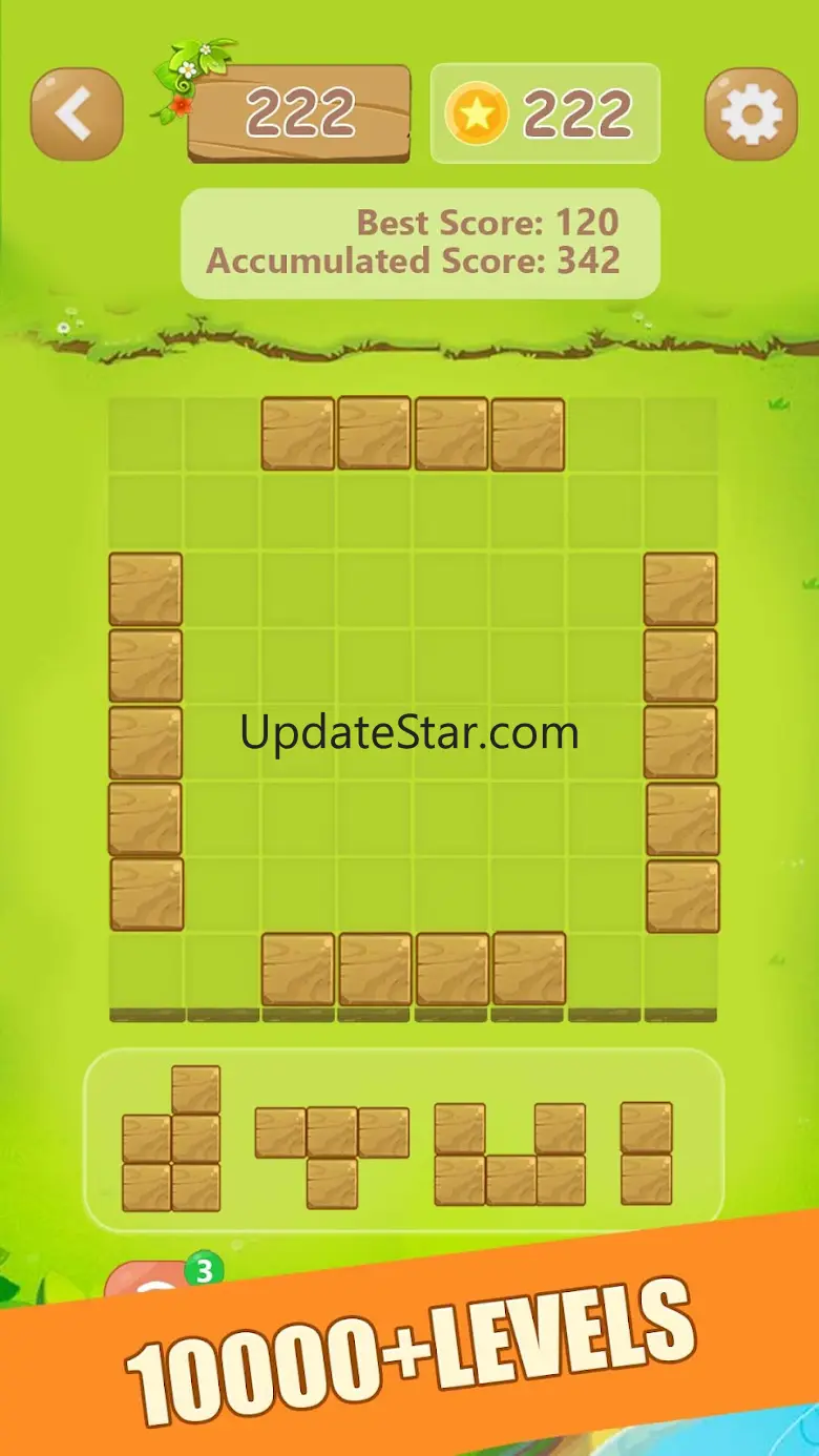 Puzzle Green Blocks 3000