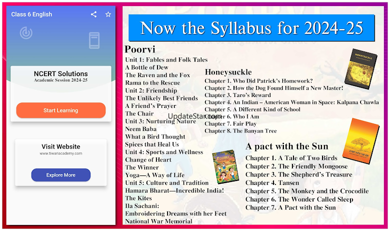Class 6 English for 2024-25 11.0