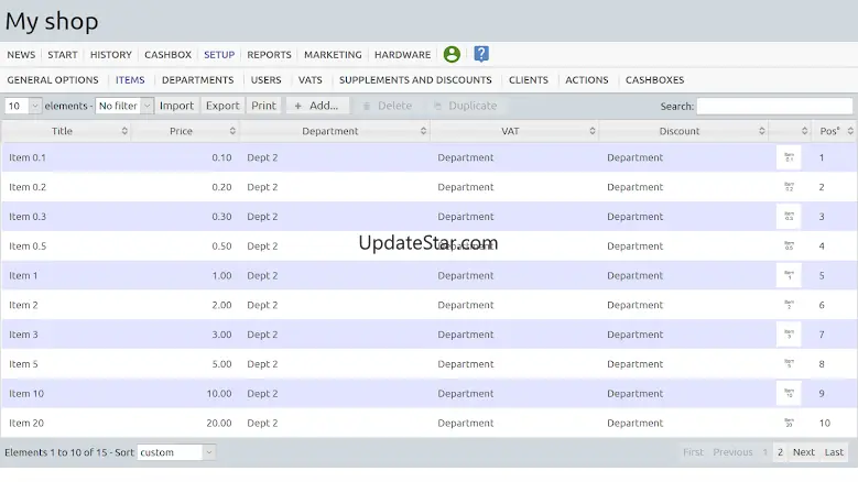 Cash register for POS 1.0.68