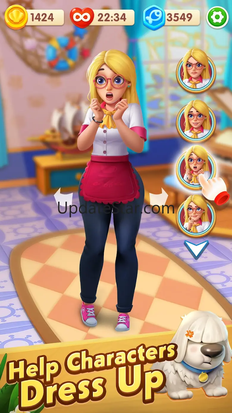 Tropical Heart: Match-3 Puzzle