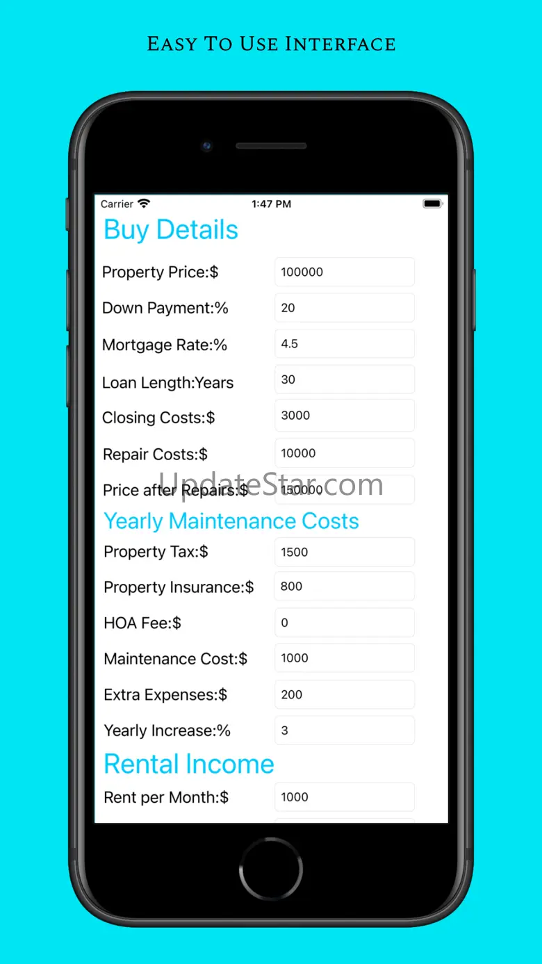 Rental Income Calculator 1.1