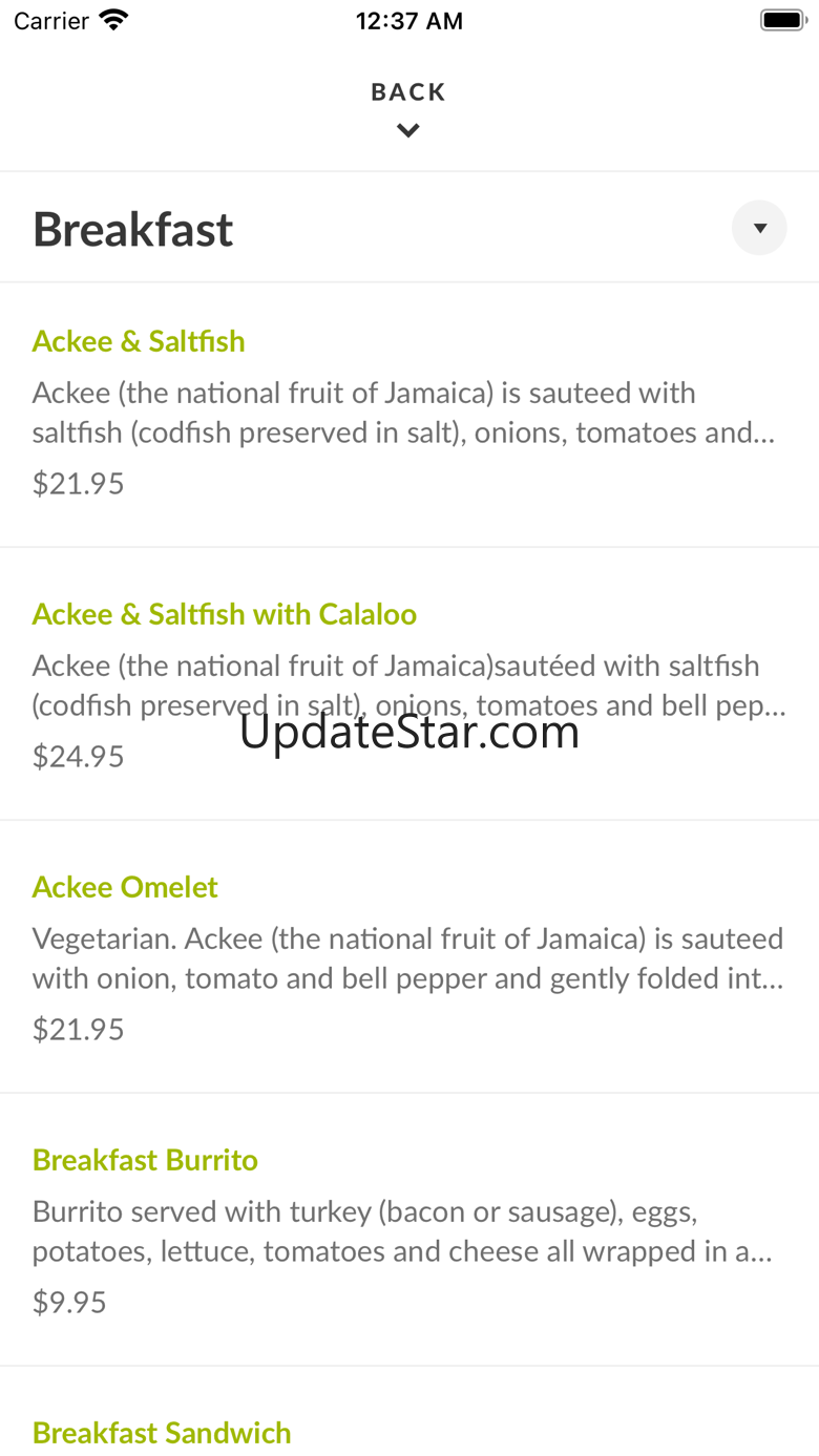 Ackee Bamboo Jamaican Cuisine 3.17.0