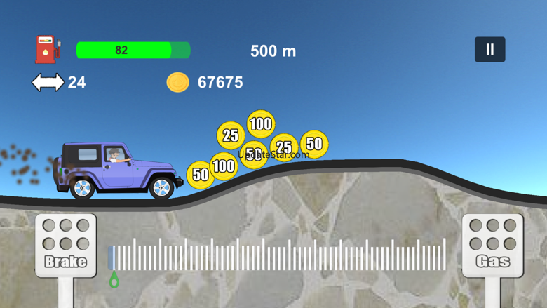 Hill racing car - Crazy game 3.6