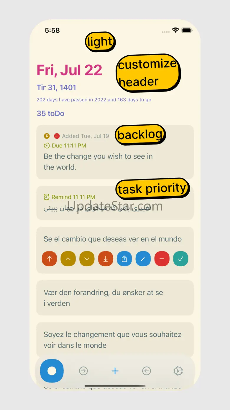 Today's Tasks ToDo 3.13